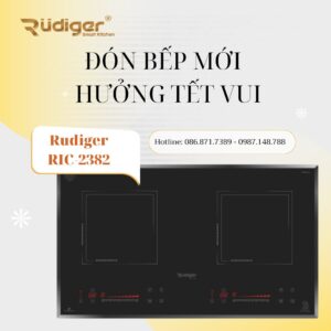 Bếp từ đôi Rudiger RIC-2382